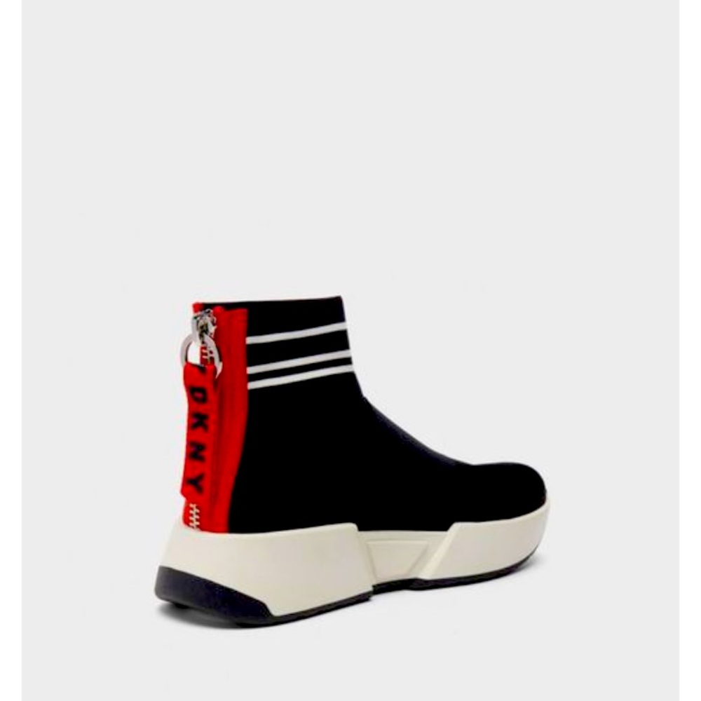 Black and red DKNY sock sneaker! Size 9.5 women